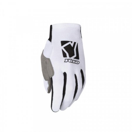 Motokrosové rukavice YOKO SCRAMBLE bílá / černá XS (6) pro YAMAHA XJR 1300