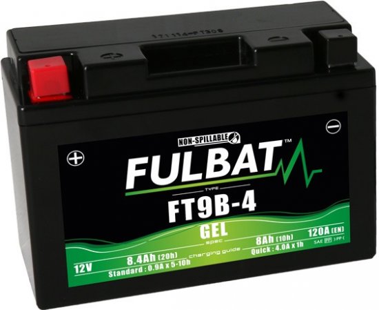 Gelová baterie FULBAT FT9B-4 (YT9B-4)