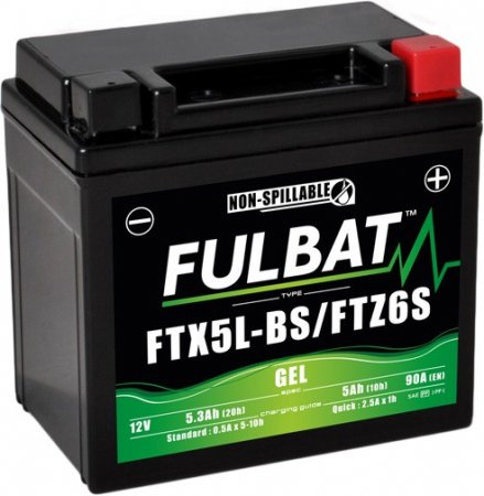 Gelová baterie FULBAT pro YAMAHA TDR 125 (1993-2002)