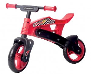 Odrážecí motorka pro děti POLISPORT červeno/černá