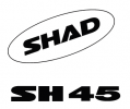 Samolepky SHAD D1B451ETR bílá pro SH45