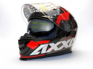 Integrální helma AXXIS EAGLE SV DIAGON D1 červená lesklá M