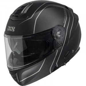 Flip-up helmet iXS iXS 460 FG 2.0 matt black - grey XS