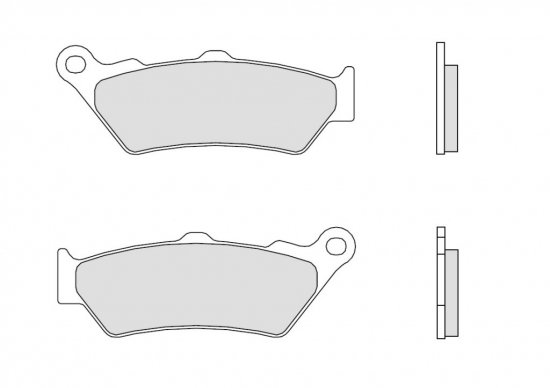 Brzdové destičky BREMBO GENUINE pro HONDA NT 650 V Deauville (1998-1999)