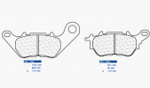 Brzdové destičky CL BRAKES 1241 RX3