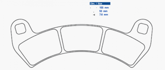 Brzdové destičky CL BRAKES 1247 ATV1