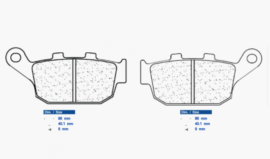 Brzdové destičky CL BRAKES 1250 RX3