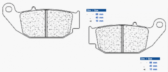 Brzdové destičky CL BRAKES 1259 RX3