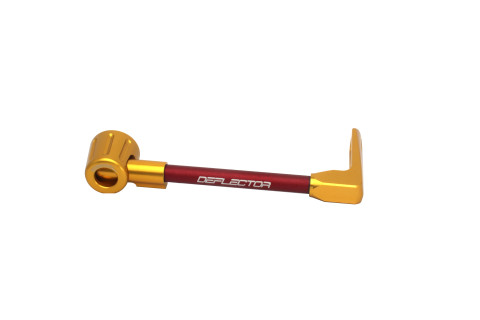 Lever guard ACCOSSATO with red hose and joint right, aluminium