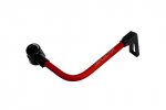 Lever guard ACCOSSATO with red hose and joint right, aluminium