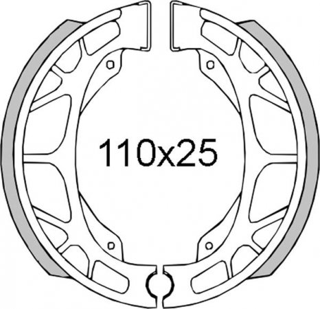 Brzdové čelisti RMS 225120091 zadní