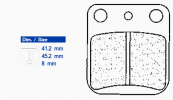 Brzdové destičky CL BRAKES 2408 X59