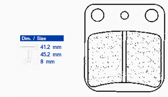 Brzdové destičky CL BRAKES 2408 X59