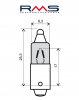 Žárovka RMS 246510025 12V 23W, 180° (10 kusů)