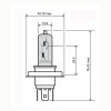 Žárovka RMS 246510181 FLOSSER modrá hs1 12V 35/35W