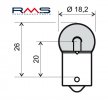 Žárovka RMS 246510225 12V 5W, R5W BA15S bílá