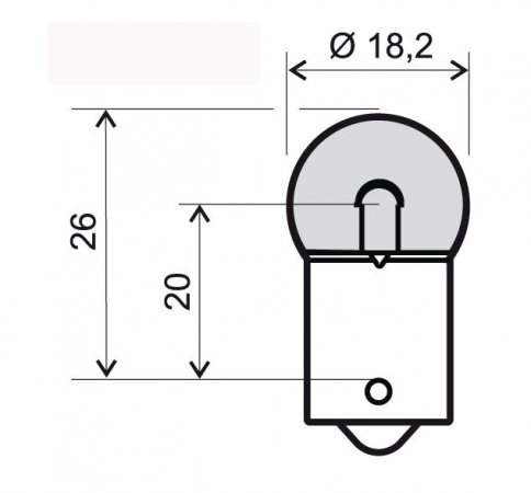 Lamp RMS 246510655 BA15S G18 6V 10W