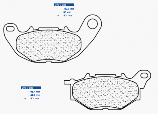 Brzdové destičky CL BRAKES 3114 MSC