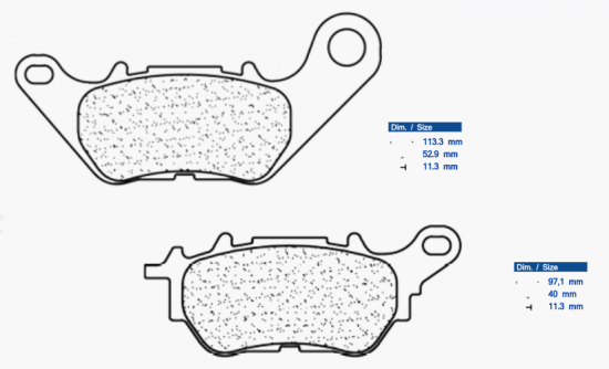 Brzdové destičky CL BRAKES 3115 MSC