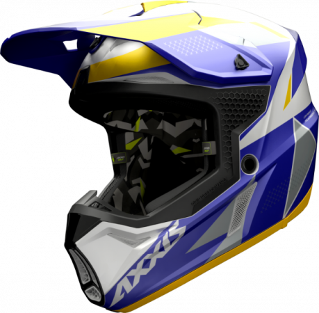 Motokrosová helma AXXIS WOLF bandit c3 matt yellow XL pro KAWASAKI VN 800