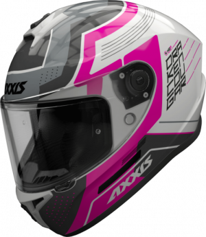 Integrální helma AXXIS DRAKEN S cougar gloss fluor pink XS