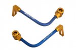 Lever guard ACCOSSATO with blue hose and joint right + left , aluminium