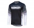 Motokrosový dres YOKO TWO černo/bílo/šedé XL