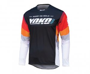 Motokrosový dres YOKO TWO černo/bílo/červené S