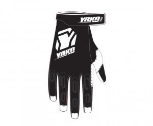 Motokrosové rukavice YOKO TWO černá/bílá XXL (11)