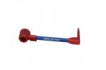 Lever guard ACCOSSATO with blue hose and joint right, aluminium