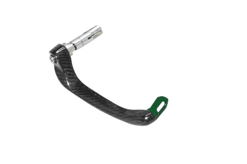 Lever guard ACCOSSATO with green eyelet and insert right, carbon