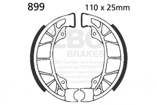 Sada brzdových čelistí EBC 899