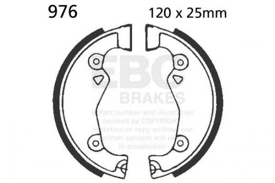Sada brzdových čelistí EBC 976