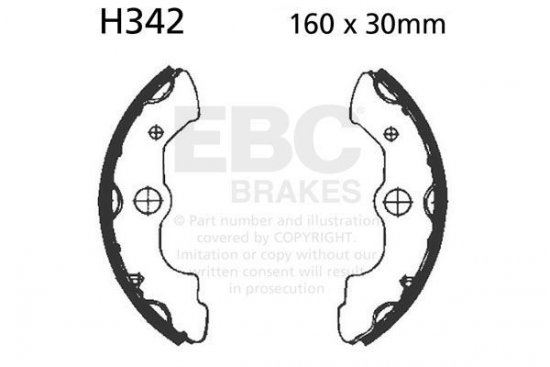Sada brzdových čelistí EBC H342