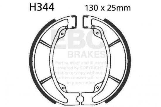 Sada brzdových čelistí EBC H344