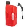 Kanystr POLISPORT 8460000001 PROOCTANE 20 l with standard cap + 250 ml mixer + hose průhledná červená