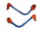 Lever guard ACCOSSATO with blue hose and joint right + left , aluminium