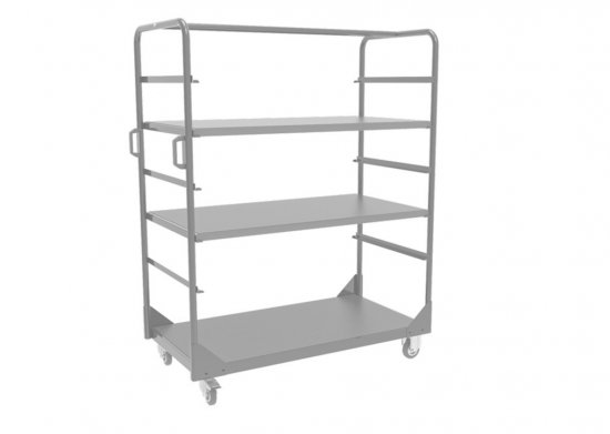 Fairing trolley with 3 shelves LV8 EQC3R.PRC.W bílá