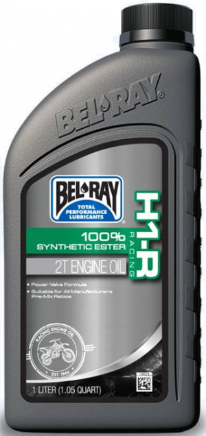 Motorový olej Bel-Ray H1-R RACING 100% SYNTHETIC ESTER 2T 1 l