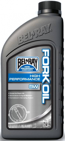 Tlumičový olej Bel-Ray HIGH PERFORMANCE FORK OIL 5W 1l