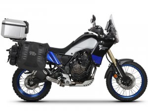 Kompletní sada bočních adventure brašen SHAD TERRA TR40 a hliníkového 55L vrchního kufru, včetně mon SHAD YAMAHA Tenere 700 XTZ690