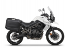 Kompletní sada bočních černých hliníkových kufrů SHAD TERRA BLACK 36L/47L , včetně montážní sady SHAD TRIUMPH Tiger 800