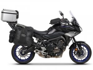 Kompletní sada bočních adventure brašen SHAD TERRA TR40 a hliníkového 55L vrchního kufru, včetně mon SHAD YAMAHA MT-09 Tracer / Tracer 900