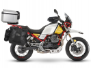 Kompletní sada bočních adventure brašen SHAD TERRA TR40 a hliníkového 37L topcase, včetně montážní s SHAD MOTO GUZZI V 85 TT