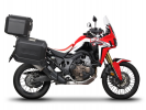 Kompletní sada černých hliníkových kufrů SHAD TERRA BLACK , 48L topcase   36L/47L boční kufry, včetně montážní sady a plotny SHAD HONDA CRF 1000  Africa Twin