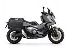 Kompletní sada bočních černých hliníkových kufrů SHAD TERRA BLACK 36L/36L , včetně montážní sady SHAD HONDA X-ADV 750