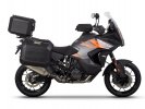 Kompletní sada černých hliníkových kufrů SHAD TERRA BLACK, 37L topcase   36L/47L boční kufry, včetně montážní sady a plotny SHAD KTM Super Adventure 1290 (R, S)