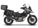 Kompletní sada bočních adventure brašen SHAD TERRA TR40 a  černého hliníkového 37L topcase, včetně m SHAD SUZUKI DL 650 V-Strom