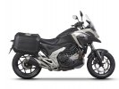 Kompletní sada bočních černých hliníkových kufrů SHAD TERRA BLACK 36L/36L , včetně montážní sady SHAD HONDA NC 750 X 2021-