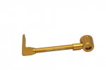 Lever guard ACCOSSATO with gold hose and joint left, aluminium